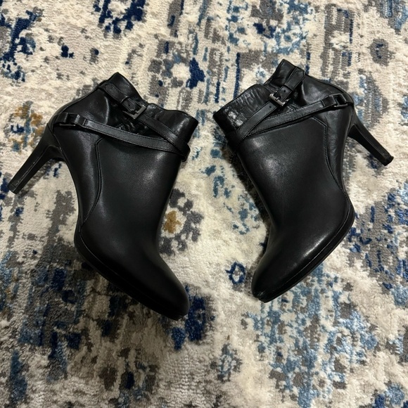 BANDOLINO black leather high heel boots - Picture 5 of 6